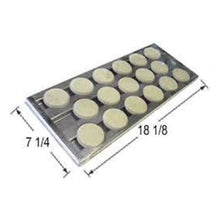 BBQ Grill BBQ Galore/Turbo Flame 1 Ceramic/SS Tamer Heat Plate 7 1/4" x 18 1/8" BCPTCCFT - DIY PART CENTERBBQ Grill BBQ Galore/Turbo Flame 1 Ceramic/SS Tamer Heat Plate 7 1/4" x 18 1/8" BCPTCCFTBBQ Grill PartsDIY PART CENTERTCCFT