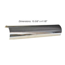 BBQ Grill Kenmore-Sears 15-5/8 X 4-1/8 Stainless Steel Rounded Top Heat Shield BCPKENMFHP1 - BBQ Grill Parts