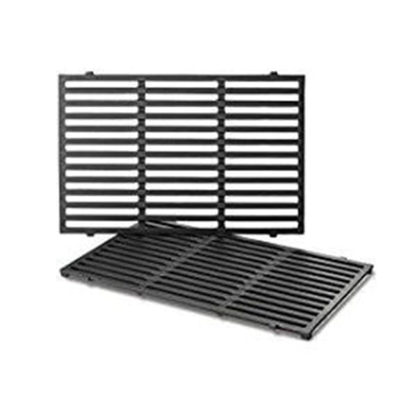 BBQ Grill Weber Grill 2 Piece Porcelain Enameled Cast Iron Grates 17-1/4 X 23-1/2 BCP7638 OEM - BBQ Grill Parts