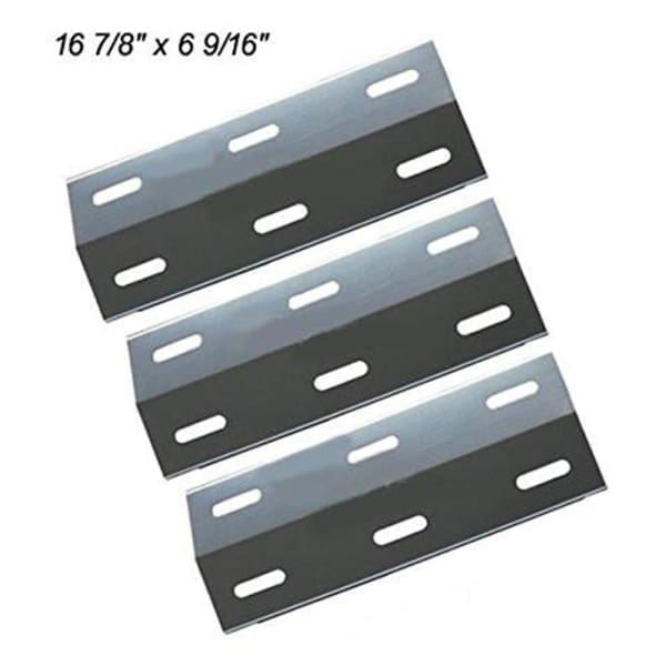 BBQ Grill Compatible With Weber Grills 3-Pack SS Heat Plates 16 7/8