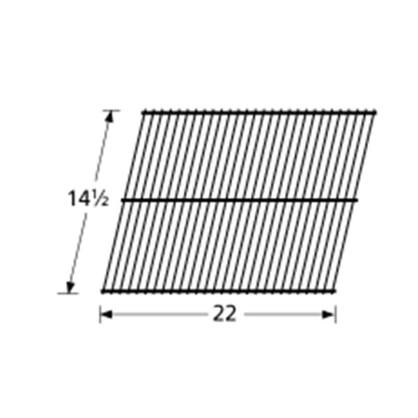 BBQ Grill Members Mark 1 Piece Chrome Steel Wire Grate 14 1/2 x 22 BCP41301 - BBQ Grill Parts