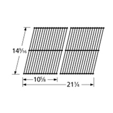 BBQ Grill Members Mark 2 Piece Porcelain Stainless Steel Grate 14 9/16" x 21 1/4" BCP51702 - DIY PART CENTERBBQ Grill Members Mark 2 Piece Porcelain Stainless Steel Grate 14 9/16" x 21 1/4" BCP51702BBQ Grill PartsDIY PART CENTERBCP51702