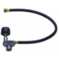 BBQ TEC 1 Piece L P Regulator 24" Hose 3/8" Female Flare BCP80012