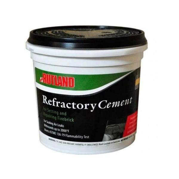 Fireplace Maintenance Products Rutland Refractory Cement Pre Mix 64 OZ Buff FCP610 - Fireplace