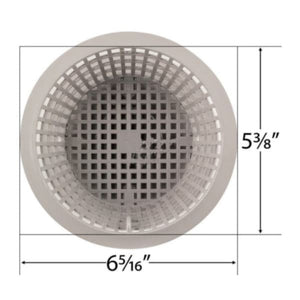 Hot Tub Compatible With Cal Spas Filter Basket Color is Gray Calfil11700138G - Hot Tub Parts