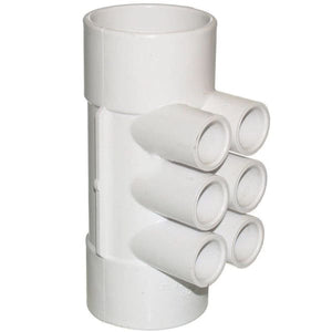 Caldera Spa Water Manifold 2 Inch Slip X 2 Inch Slip X (6) 1/2 Inch Ports WAT010006 - Hot Tub Parts