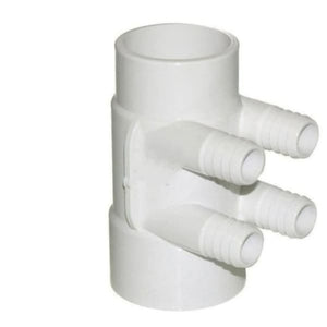 Hot Tub Compatible With Coleman Spas 2 Inch 4-Port 3/4 Inch Barb Manifold 100705 - Hot Tub Parts