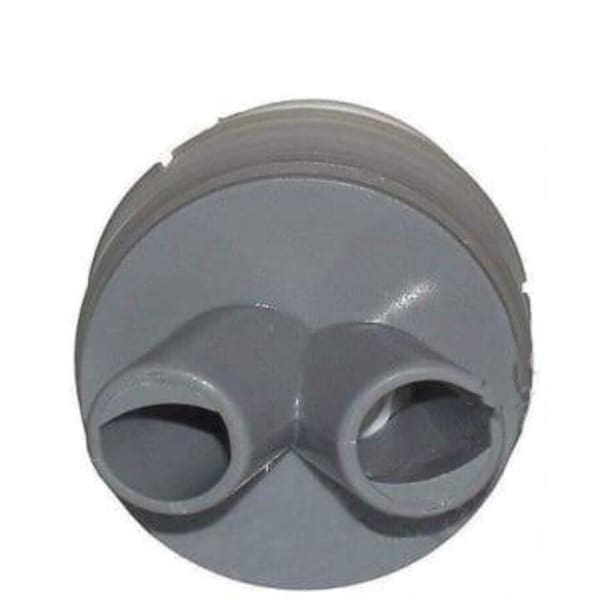 Hot Tub Compatible With Dimension One Spas Hydro - Air Magna'ssage Dual Port Rotating Insert, Gray DIM01510 - 165G - DIY PART CENTERHot Tub Compatible With Dimension One Spas Hydro - Air Magna'ssage Dual Port Rotating Insert, Gray DIM01510 - 165GHot Tub PartsDIY PART CENTERDIM01510 - 165G