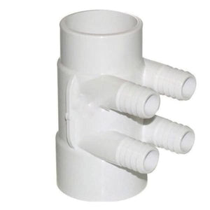 Hot Tub Compatible With Jacuzzi Spas Manifold Water Measures 2 Inch Slip X 2 Inch Spigot with 4 Port 3/4 Inch Barb. 6540-314 - Hot Tub Parts