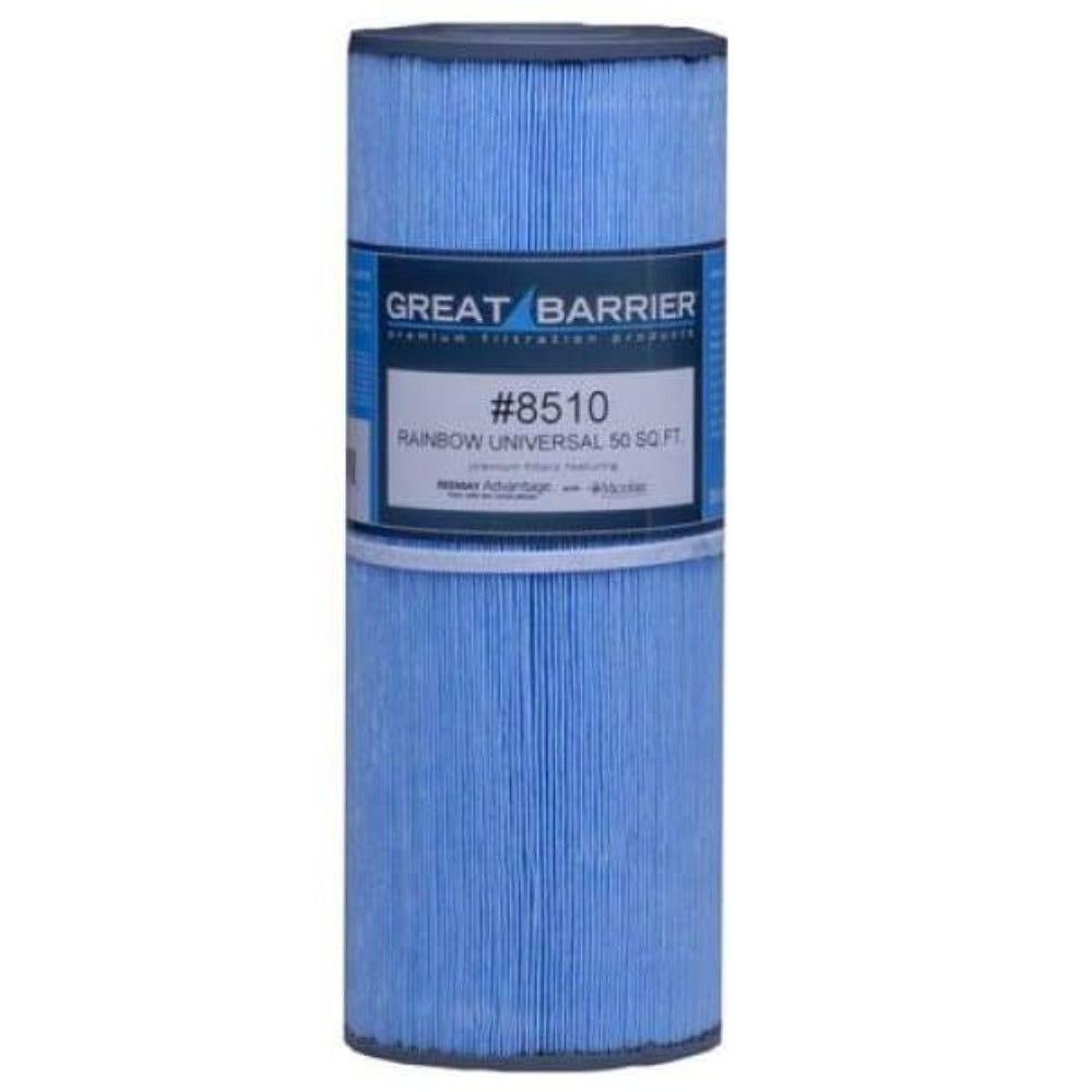 Hot Tub Filter Cartridge Great Barrier 50sf Rainbow Universal 8510 - Hot Tub Parts