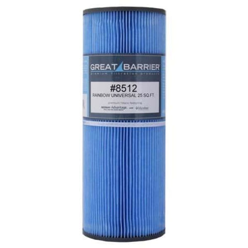 Hot Tub Great Barrier Filter 25 Sf Rainbow Universal Single Replacement Filter HTCP8512 - DIY PART CENTERHot Tub Great Barrier Filter 25 Sf Rainbow Universal Single Replacement Filter HTCP8512Hot Tub PartsDIY PART CENTERHTCP8512