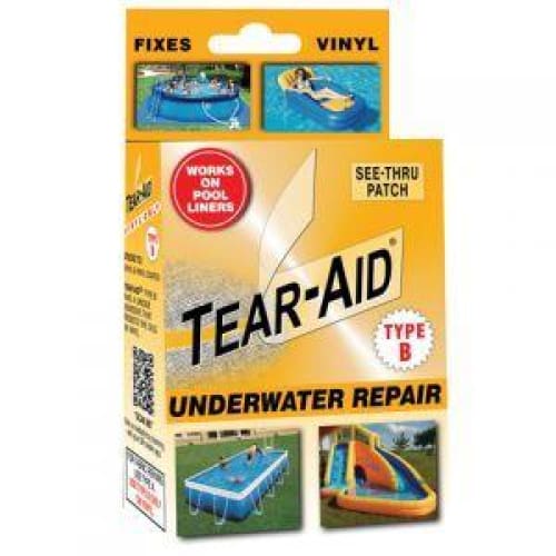 Pool Maintenance TEAR-AID Type B Vinyl Underwater Repair Kit PCP6430 - Pool