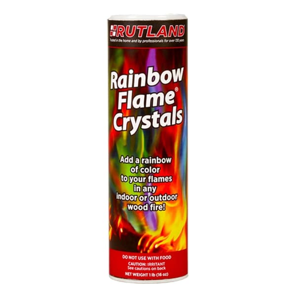 Fireplace Maintenance Rainbow Flame Crystals Wood Fire Pits & Chiminea 1 lb. Cylinder Shaker FCP715-16 - Fireplace