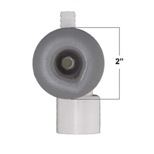 Dimension One Spa Non-Adjustable Euro Jet Assembly - Gray DIM01510-438G - Hot Tub Parts