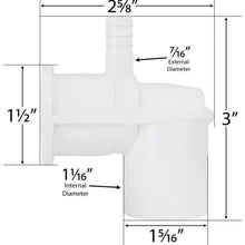 Spa Cluster Jet Body 3/8 Inch Barb Air X 3/4 Inch Slip Water WWP212-0590 - Hot Tub Parts