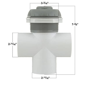 Jacuzzi Spa 3-way Diverter Valve 2 Inch 2001 And Previous 2540-305 - Hot Tub Parts