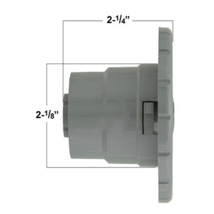Hot Tub Jet compatible with Jacuzzi Spa Hydro Air Magna Dual Port Flowpath Now HAI16-4820GRY Was 2000-652 - Hot Tub Parts
