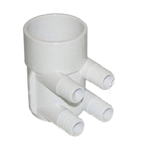 Marquis Spa Manifold 4 Port 3/4in Barbed X 2in Slip X Blind End MRQ250-0134 - Hot Tub Parts