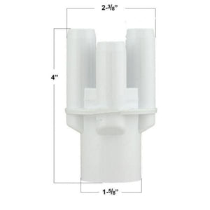 Hot Tub Compatible With Vita Spas Manifold With (4) 3/4 Inch Barbed Ports DIY231444 - Hot Tub Parts